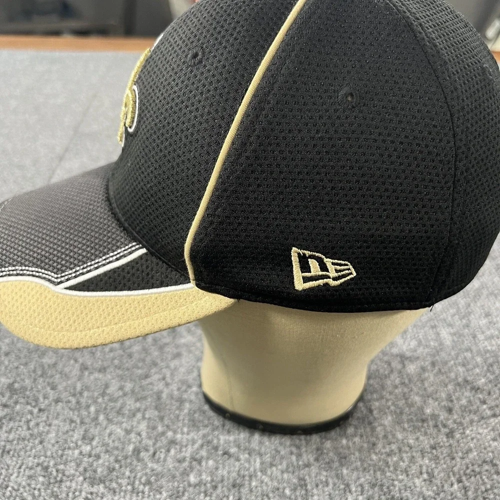 New Orleans Saints Cap Hat Small-Medium Black Gold Who Dey OSFM NFL Football